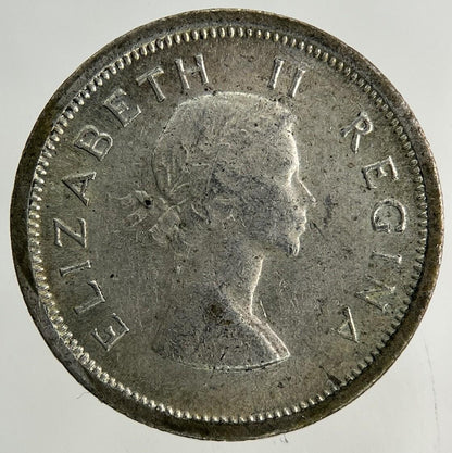 1955 South Africa Sixpence Silver Coin | Very High Grade
