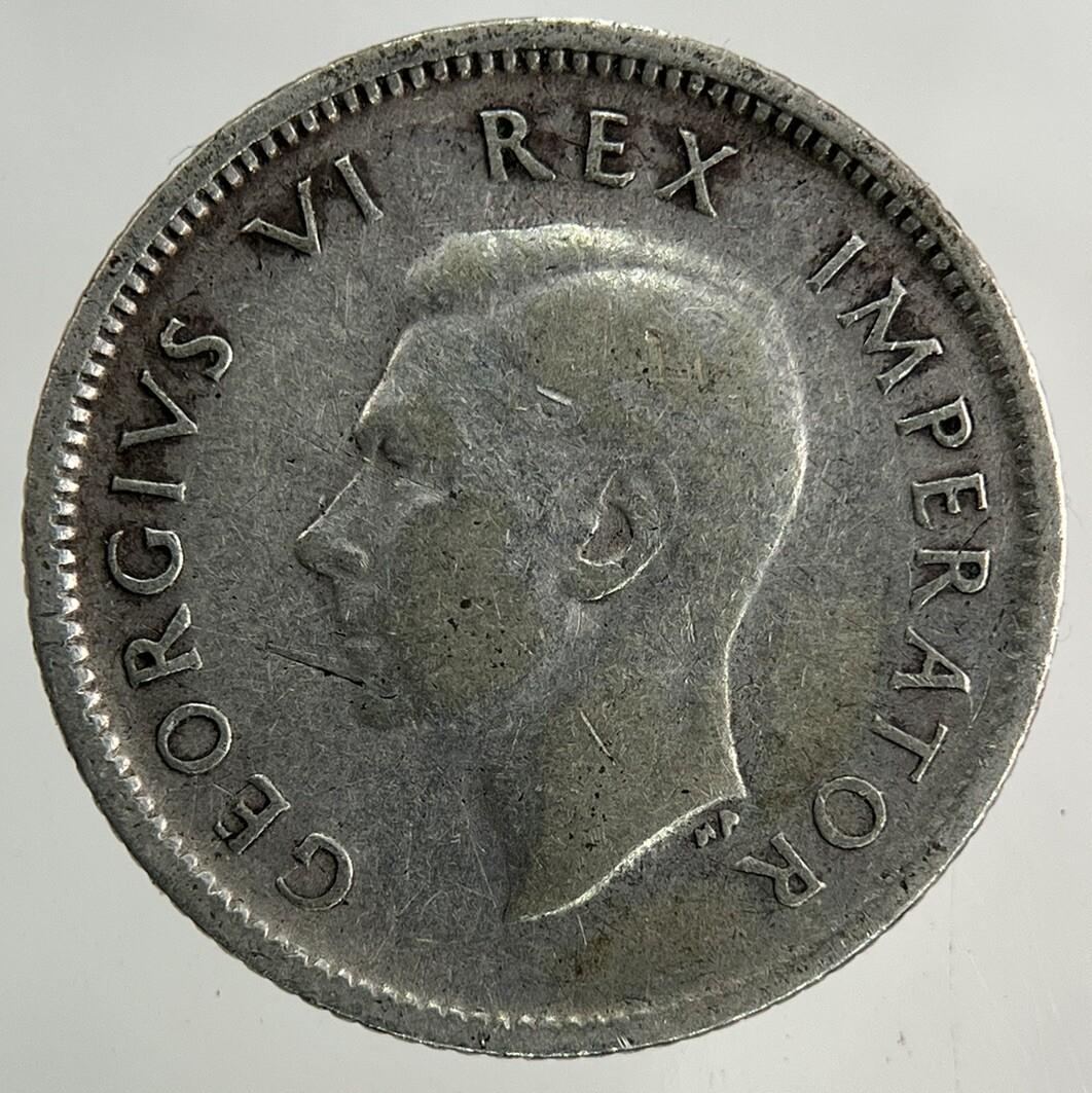 1942 South Africa Sixpence Silver Coin | Fine Collectable Grade