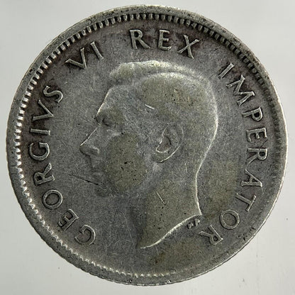 1942 South Africa Sixpence Silver Coin | Fine Collectable Grade