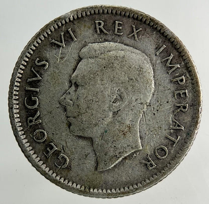1938 South Africa Sixpence Silver Coin | Fine Collectable Grade