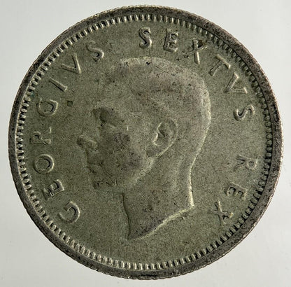 1952 South Africa Sixpence Silver Coin | Fine Collectable Grade