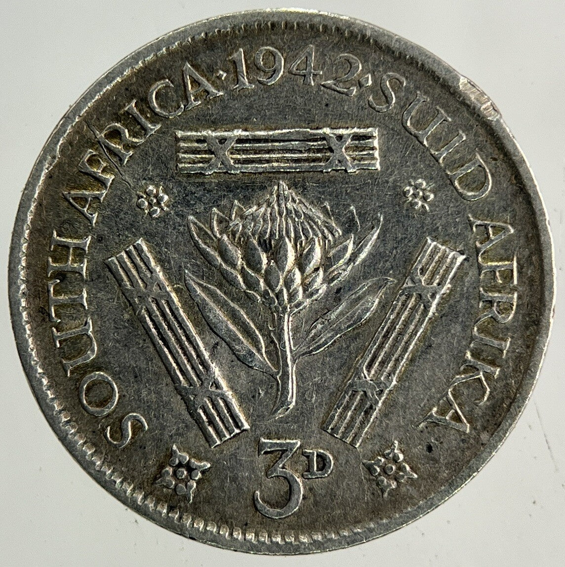 1942 South Africa Threepence Silver Coin | Very High Grade
