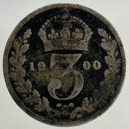 1900 Victoria Threepence Silver Coin | Collectable Grade