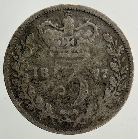 1877 Victoria Threepence Silver Coin | Collectable Grade