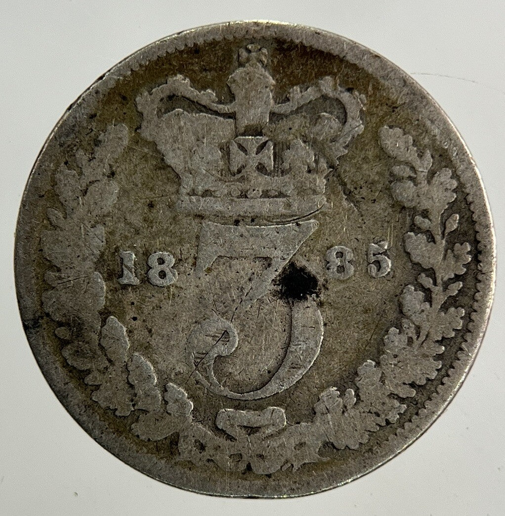 1885 Victoria Threepence Silver Coin | Collectable Grade