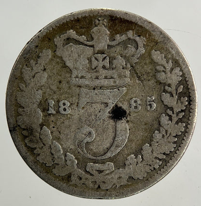1885 Victoria Threepence Silver Coin | Collectable Grade