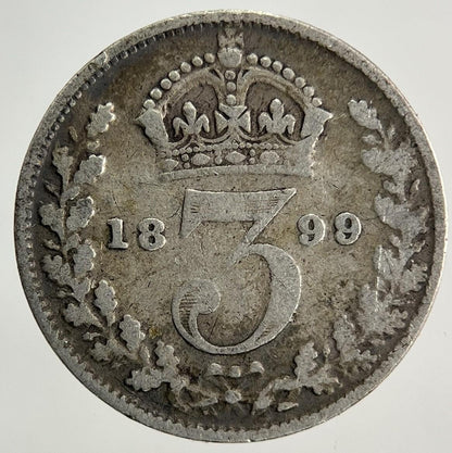 1899 Victoria Threepence Silver Coin | Collectable Grade
