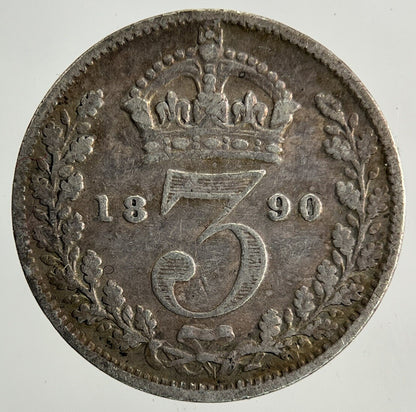 1890 Victoria Threepence Silver Coin | Collectable Grade