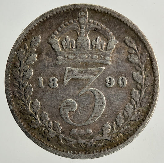 1890 Victoria Threepence Silver Coin | Collectable Grade