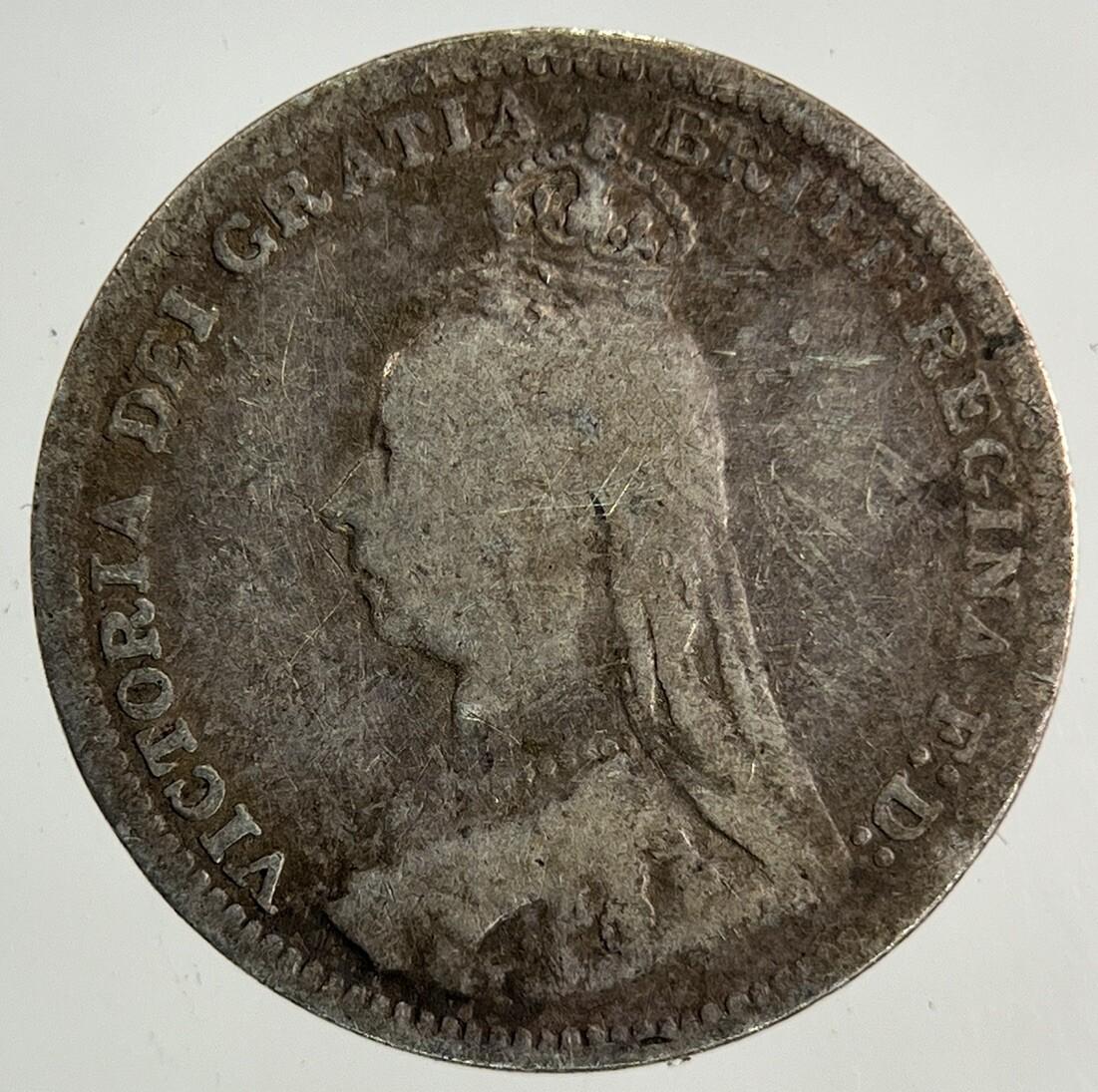 1890 Victoria Threepence Silver Coin | Collectable Grade