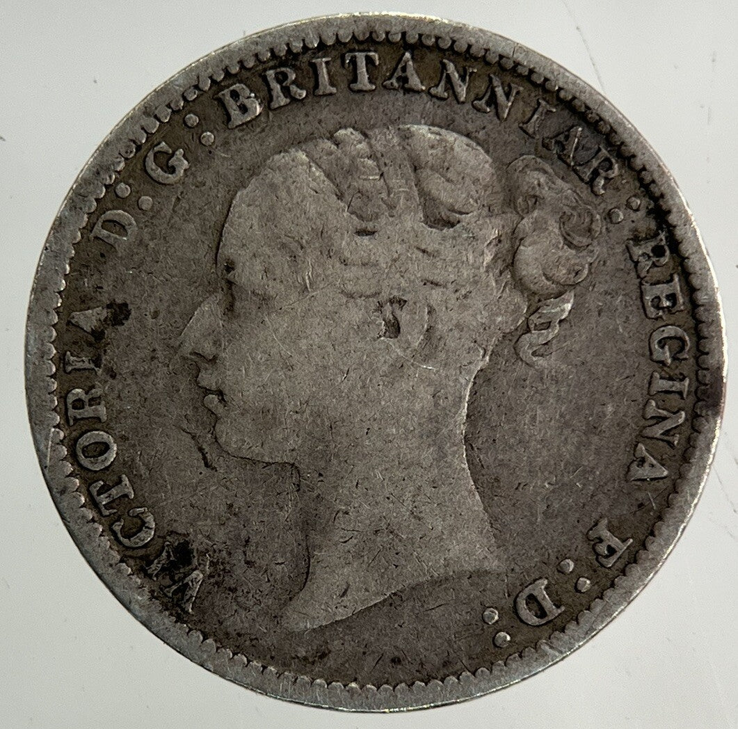 1885 Victoria Threepence Silver Coin | Fine Collectable Grade