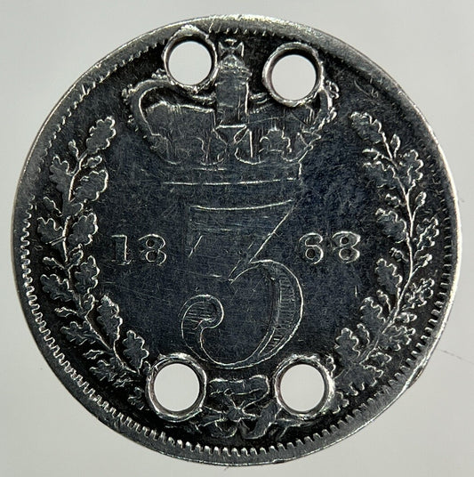 1868 Victoria Threepence Silver Coin | Fine Collectable Grade