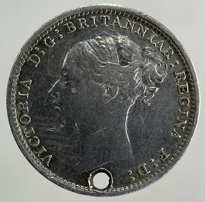 1880 Victoria Threepence Silver Coin | Very High Grade