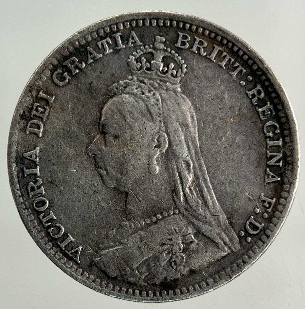 1891 Victoria Threepence Silver Coin | Very High Grade