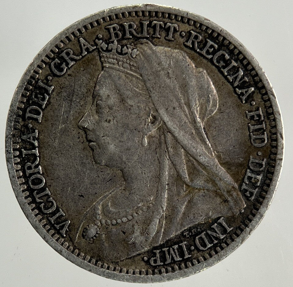 1900 Victoria Threepence Silver Coin | Very High Grade