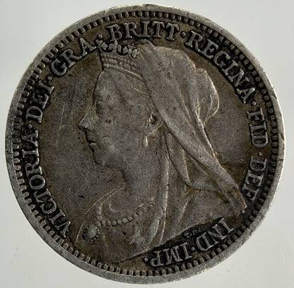 1900 Victoria Threepence Silver Coin | Very High Grade