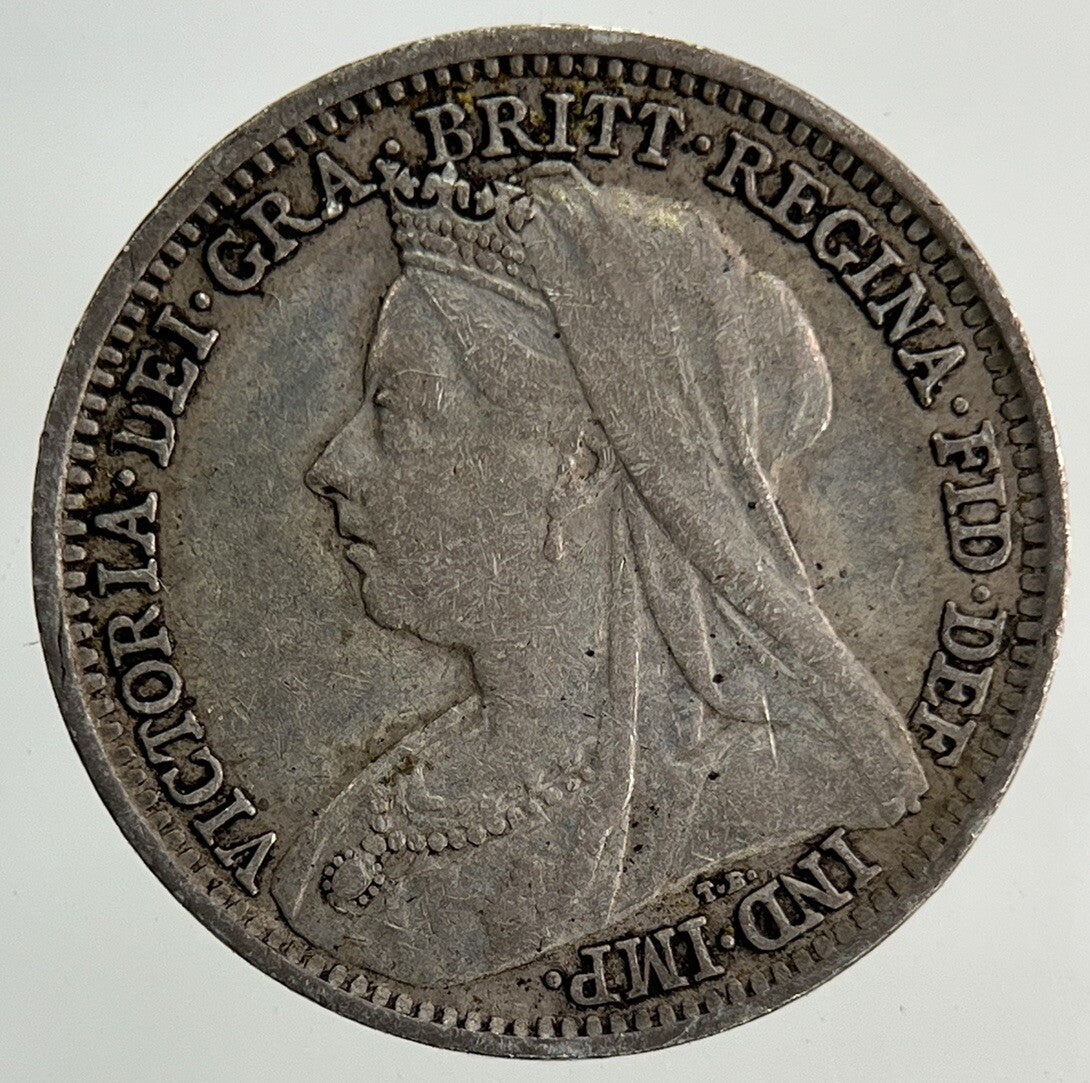 1898 Victoria Threepence Silver Coin | Very High Grade
