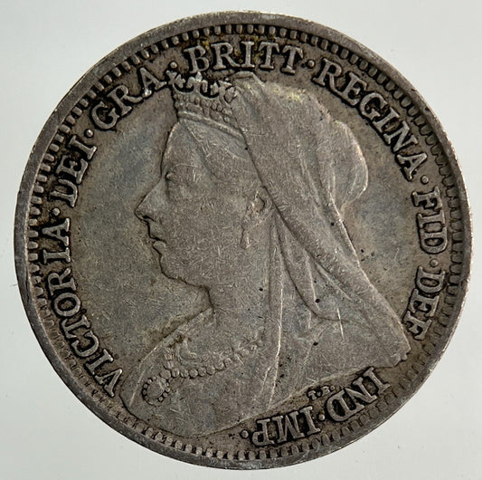 1898 Victoria Threepence Silver Coin | Very High Grade