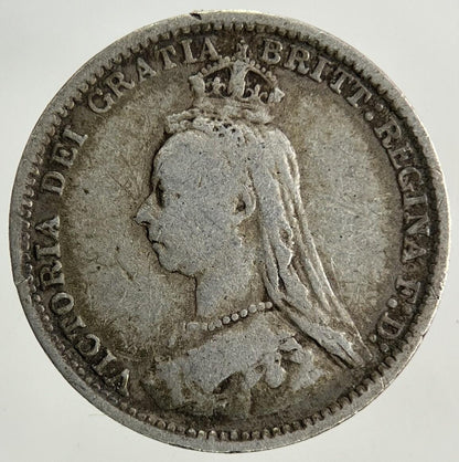 1889 Victoria Threepence Silver Coin | Fine Collectable Grade
