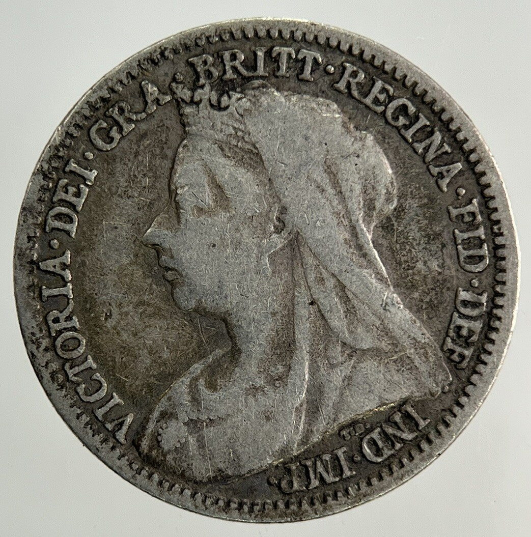 1901 Victoria Threepence Silver Coin | Fine Collectable Grade