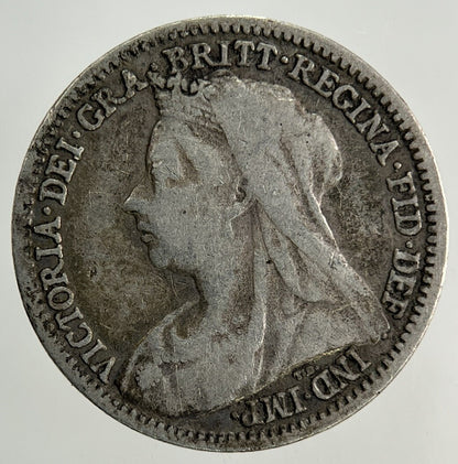 1901 Victoria Threepence Silver Coin | Fine Collectable Grade
