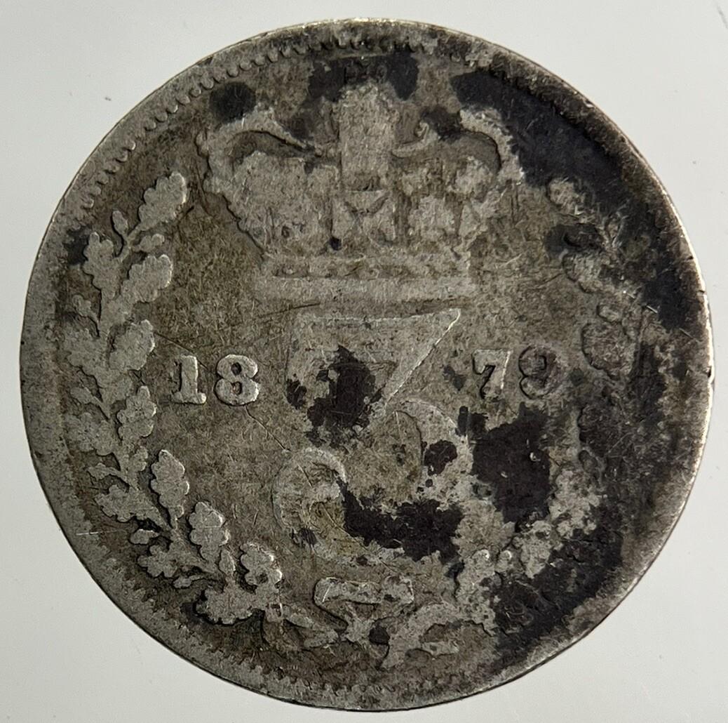 1879 Victoria Threepence Silver Coin | Collectable Grade