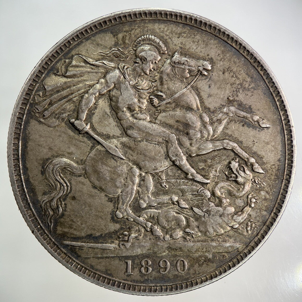 1890 Victoria One Crown Silver Coin | Very High Grade