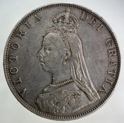 1887 Victoria Double Florin Silver Coin | Very High Grade