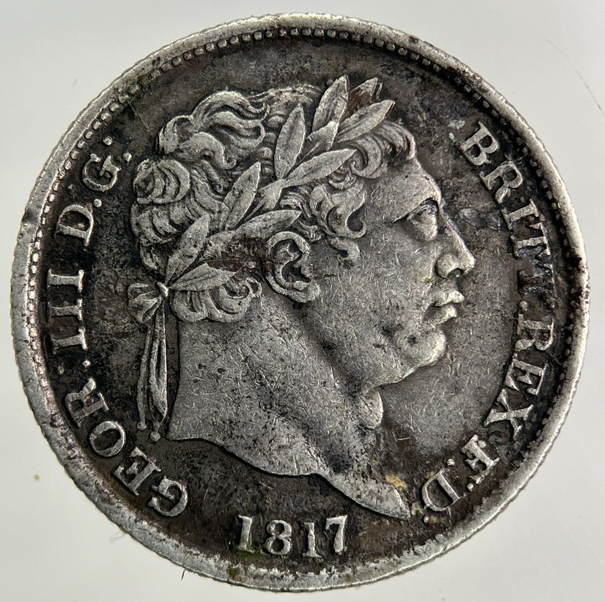 1817 George III 3rd One Shilling Silver Coin | Very High Grade