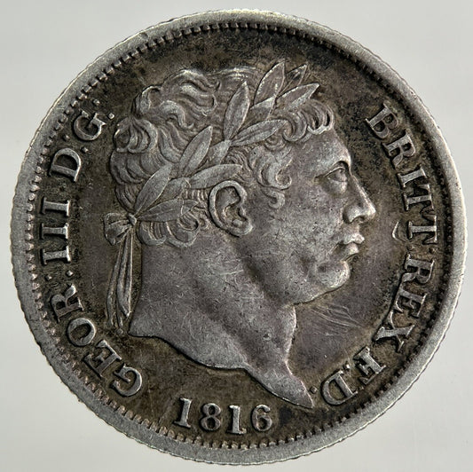 1816 George III 3rd One Shilling Silver Coin | Very High Grade