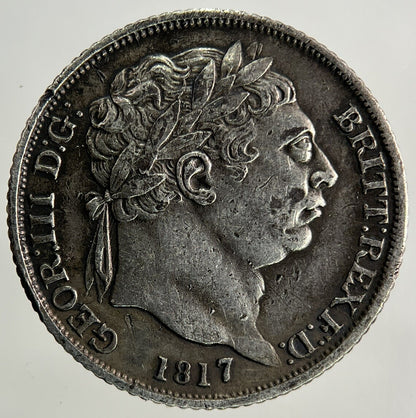 1817 George III 3rd Sixpence Silver Coin | Very High Grade