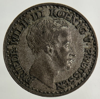 1825 Germany German States 1 Groschen Silver Coin | Very High Grade