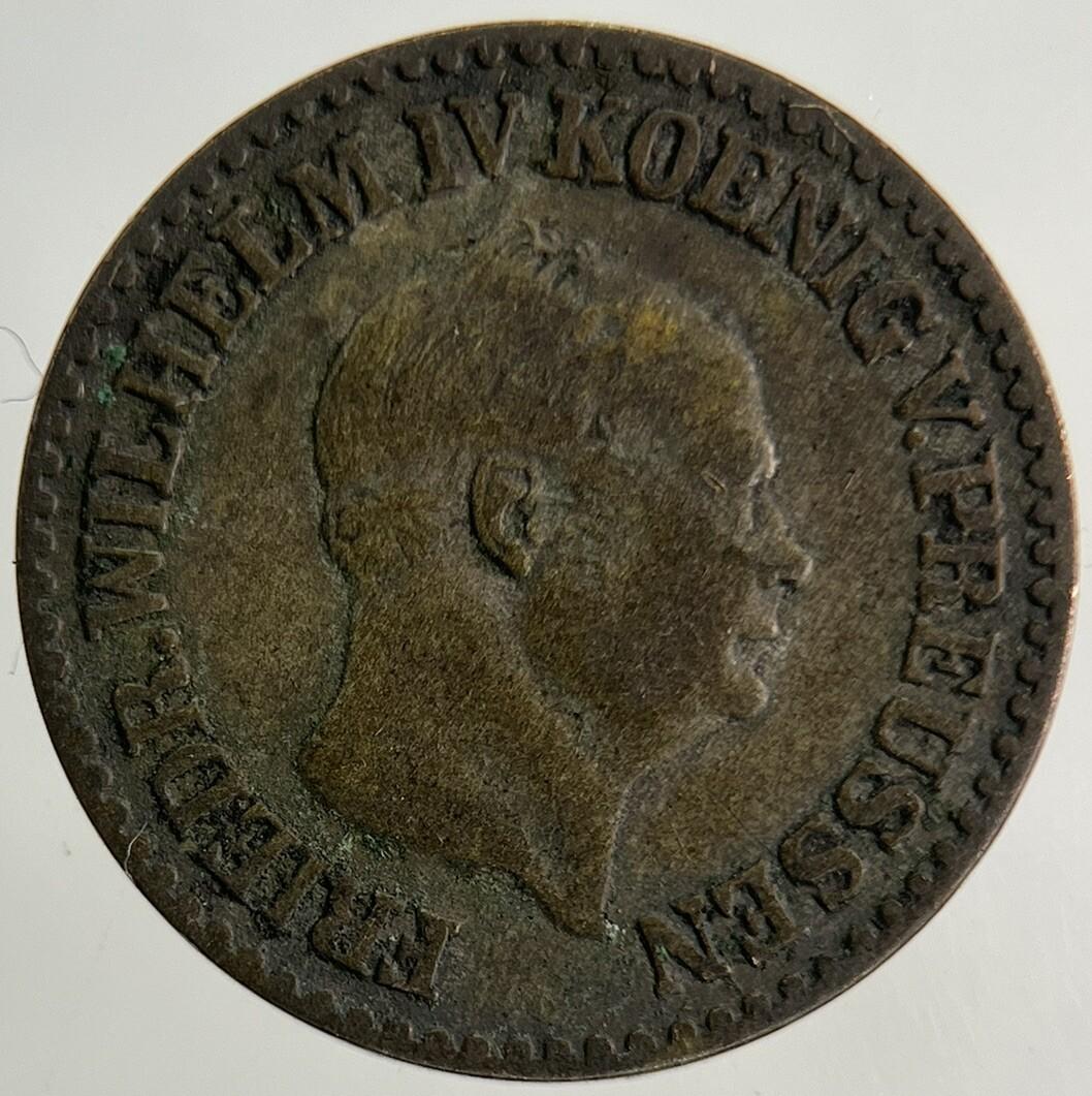 1857 Germany German States 1 Groschen Silver Coin | Fine Collectable Grade