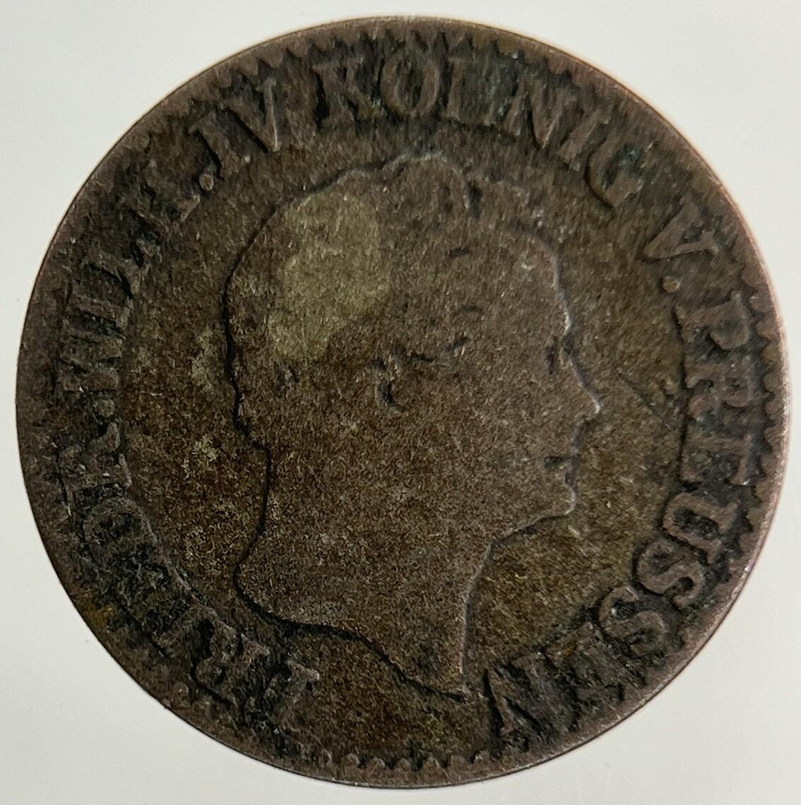 1845 Germany German States Half 1/2 Groschen Silver Coin | Collectable Grade