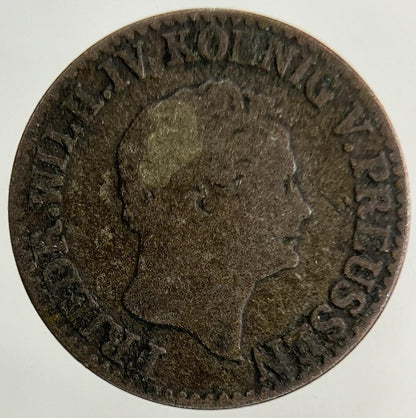 1845 Germany German States Half 1/2 Groschen Silver Coin | Collectable Grade