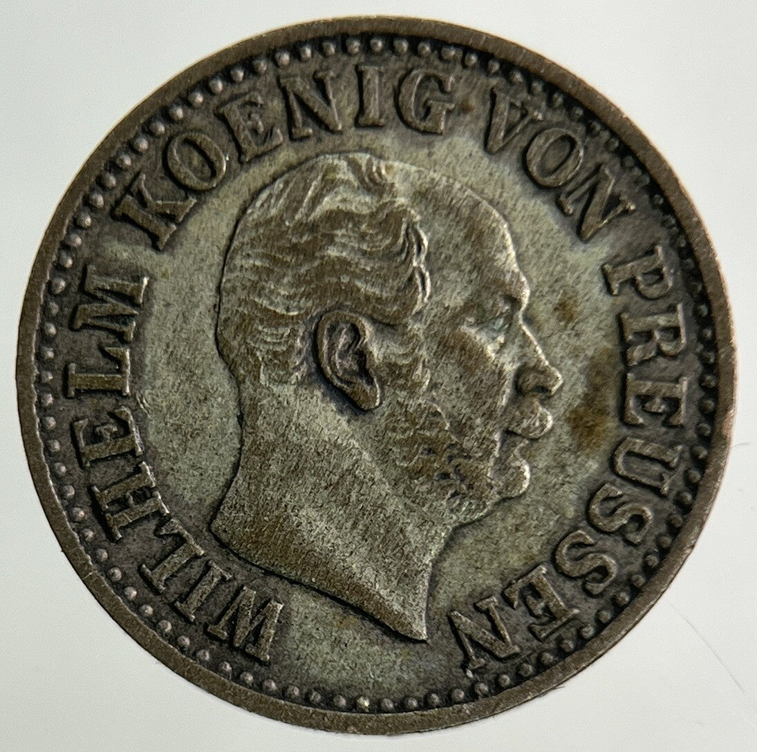 1868 Germany German States 1/2 Groschen Silver Coin | Fine Collectable Grade