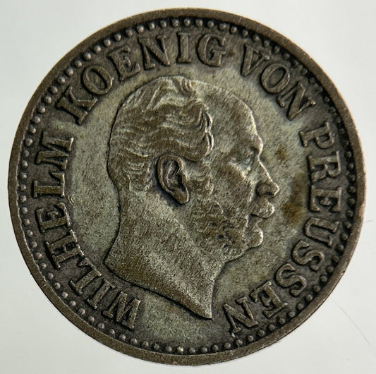 1868 Germany German States 1/2 Groschen Silver Coin | Fine Collectable Grade