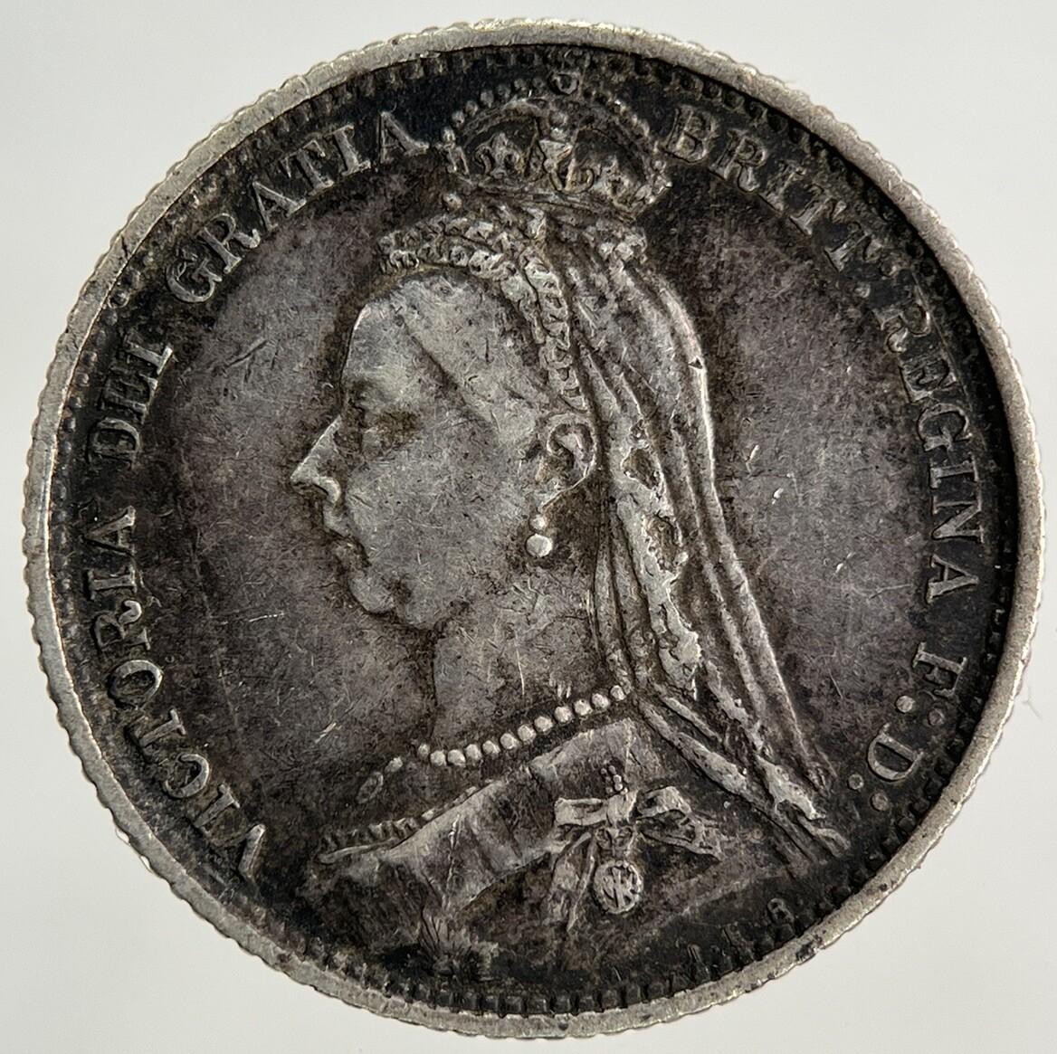 1887 Victoria Sixpence Silver Coin | Very High Grade