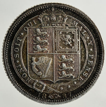 1887 Victoria Sixpence Silver Coin | Very Fine Grade