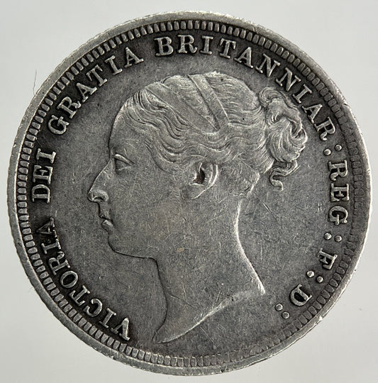 1887 Victoria Sixpence Silver Coin | Very High Grade