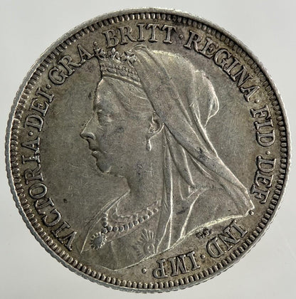 1897 Victoria Shilling Silver Coin | Very Fine Grade