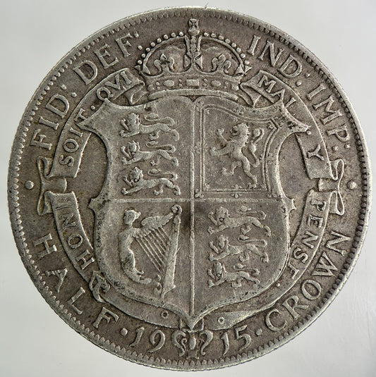 1915 George V Half-Crown Silver Coin | Very High Grade