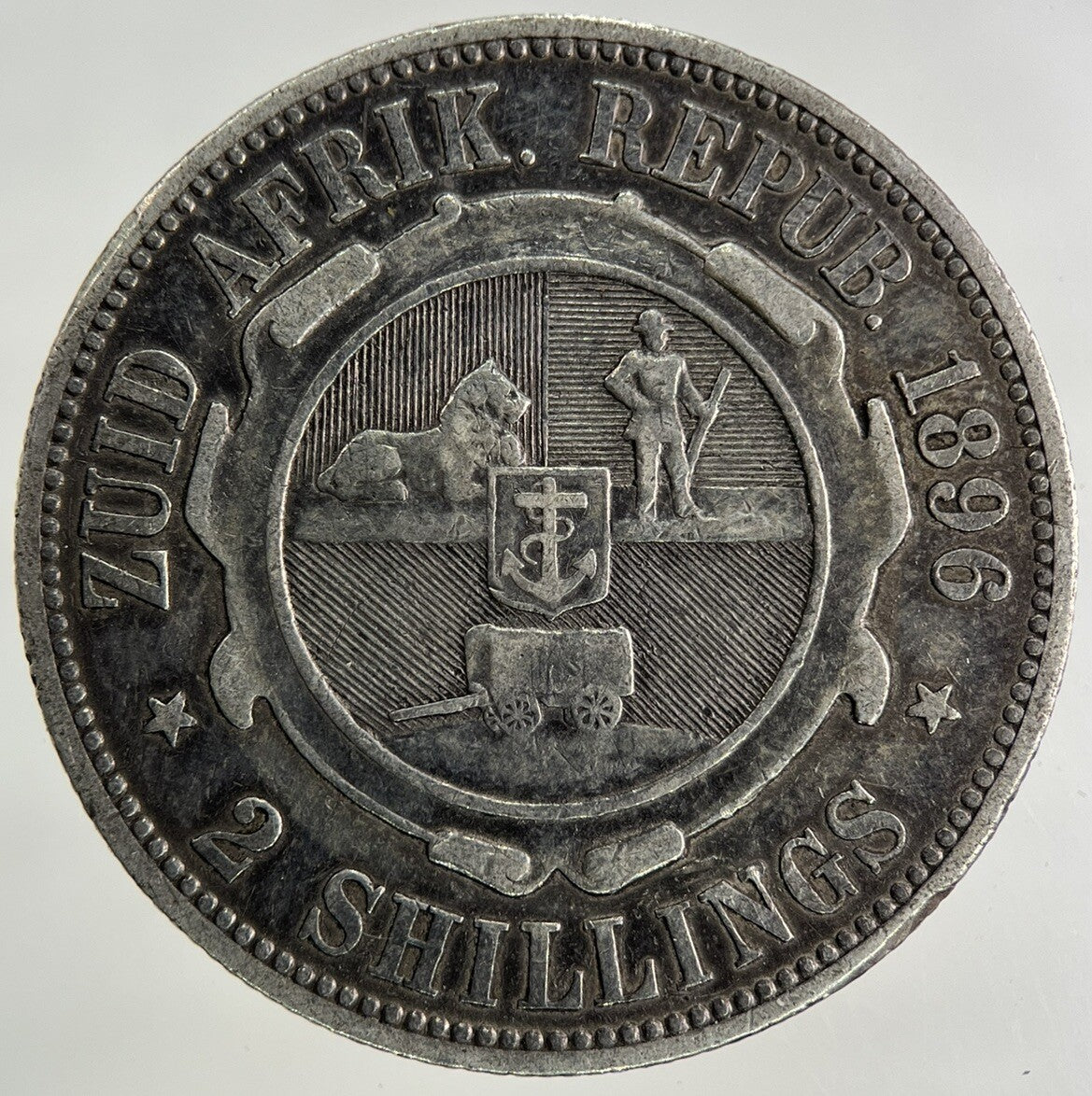 1896 South Africa Florin Silver Coin | Fine Collectable Grade
