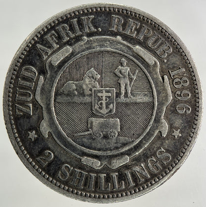 1896 South Africa Florin Silver Coin | Fine Collectable Grade