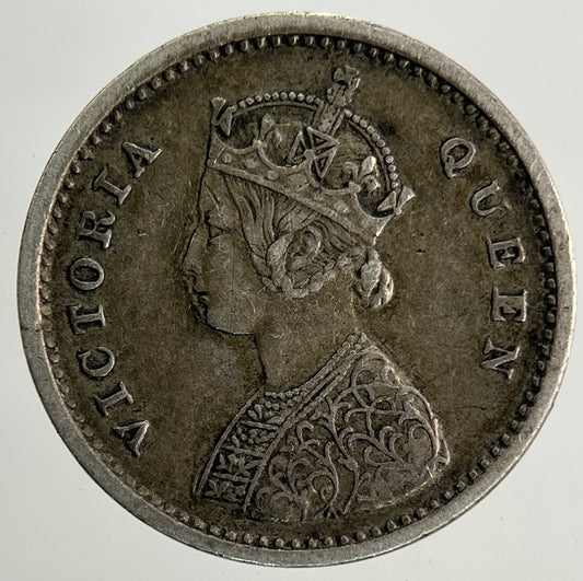 1862 India 2 Annas Silver Coin | Very High Grade