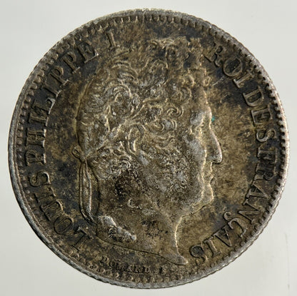 1841 France 1/2 Half Franc Silver Coin | Very High Grade