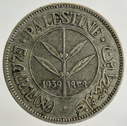 1939 Palestine 50 Mils Silver Coin | Very High Grade