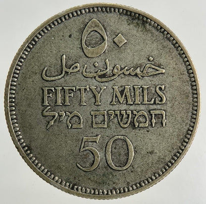 1939 Palestine 50 Mils Silver Coin | Very High Grade