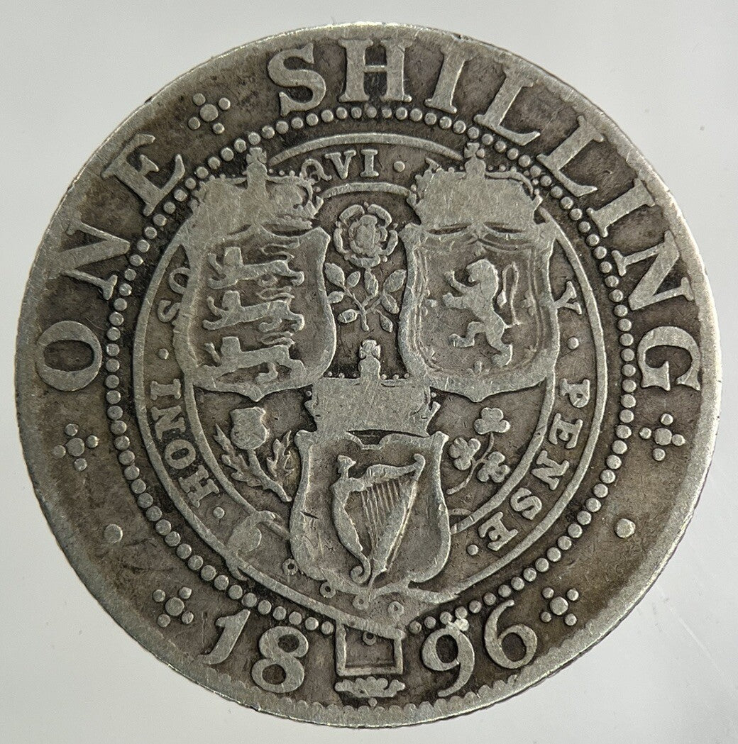 1896 Victoria One Shilling Silver Coin | Fine Collectable Grade