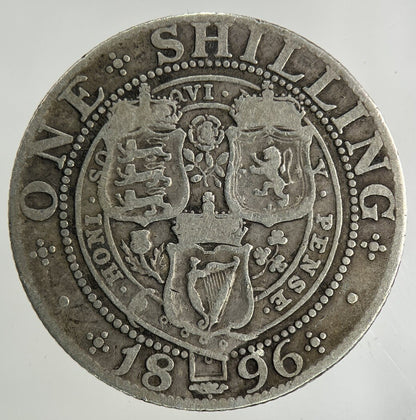 1896 Victoria One Shilling Silver Coin | Fine Collectable Grade